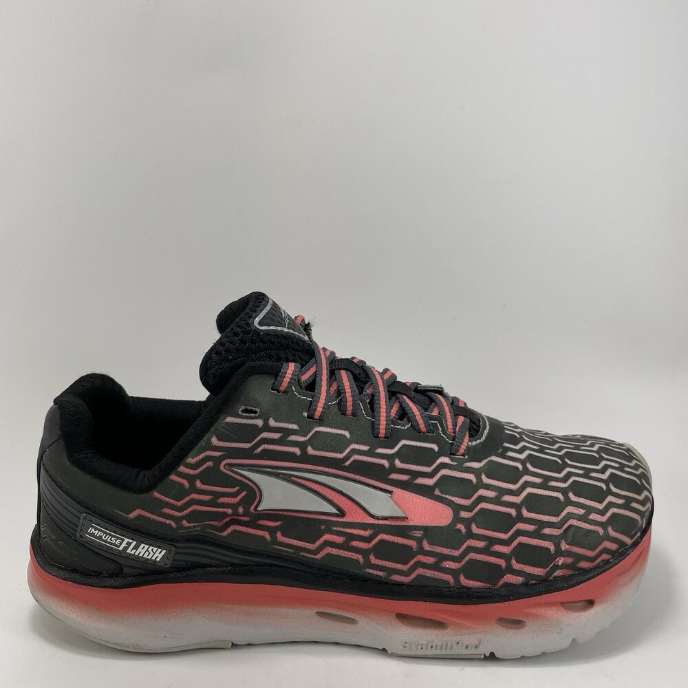Altra Impulse Flash Running Shoes Womens Size 6.5 Black/Sugar Coral NO INSOLES